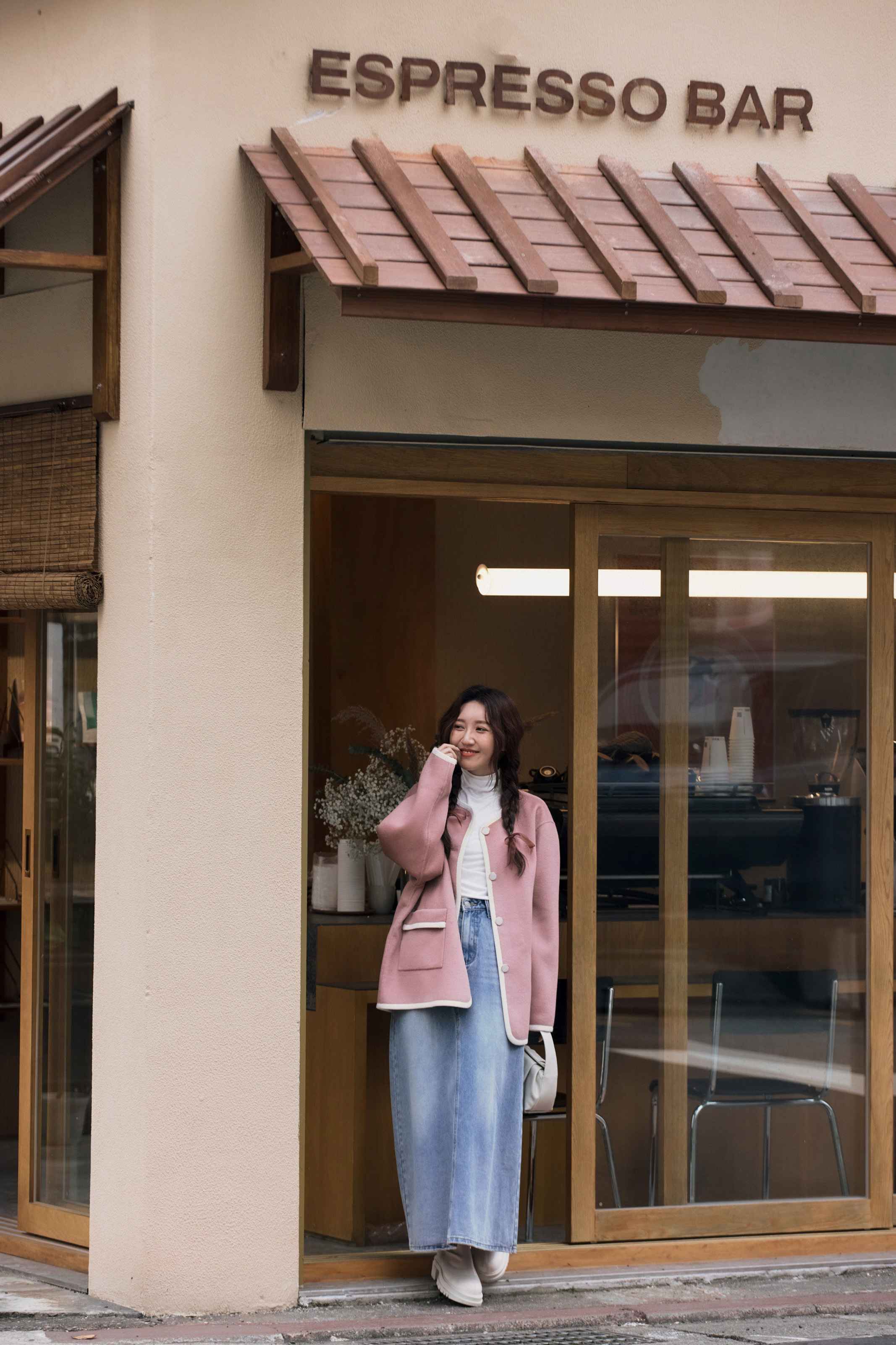 小香風手工羊毛大衣