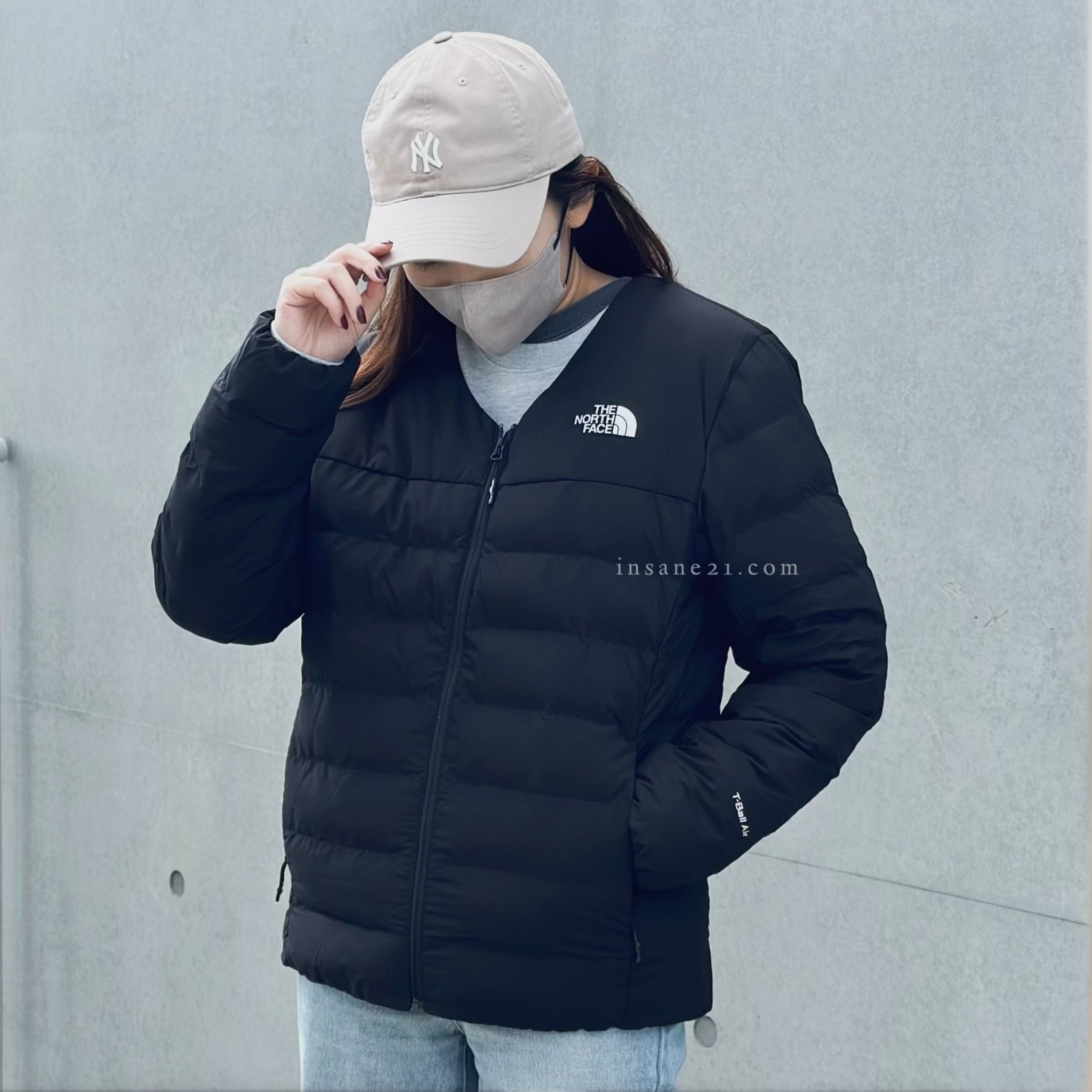 THE NORTH FACE 拉鍊 羽絨外套 T-ball Air 填充 黑/咖啡 NJ3NQ58A/ NJ3NQ58B