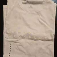 [S] ARMANI EXCHANGE EMBOSSED LOGO T-SHIRT,WHITE, 7VZTHOZ-ZJACZ-1100 [FINAL SALE] (SAX247)