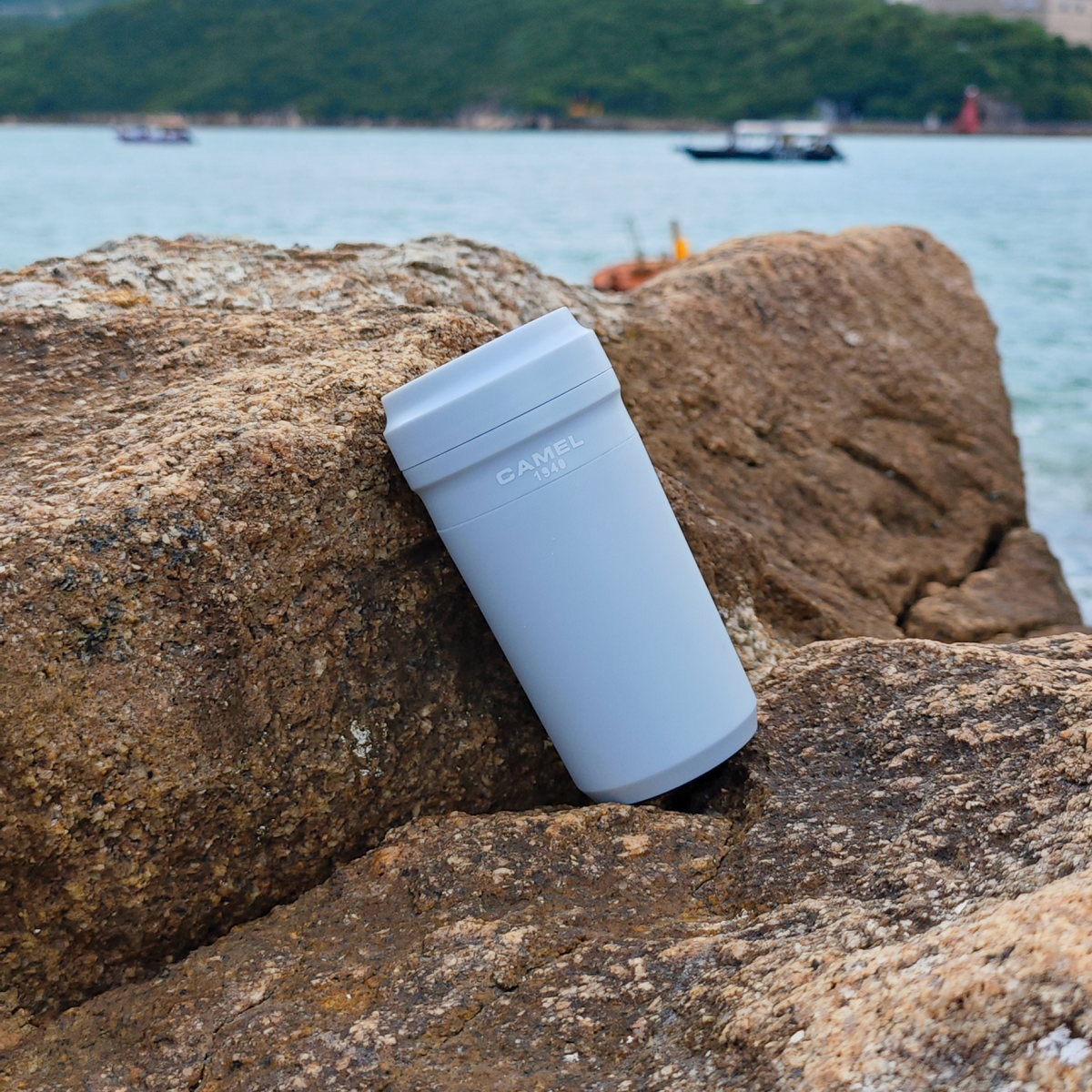 駱駝牌 真空玻璃膽保溫杯280毫升 - 雪灰