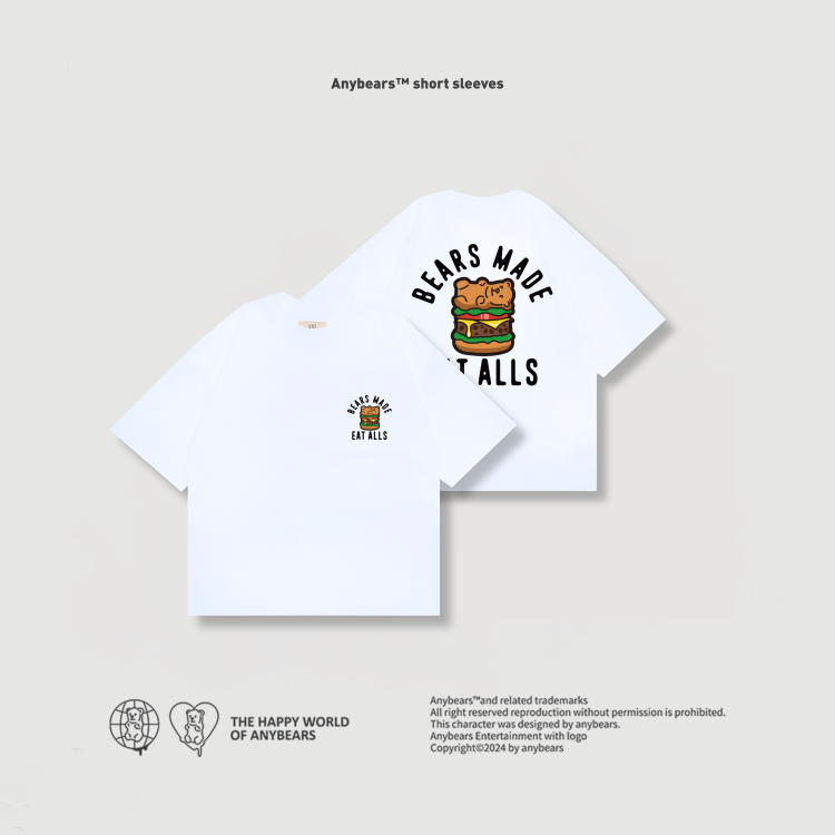 ANYBEARS®Hamburger BEAR 漢堡熊短Tee