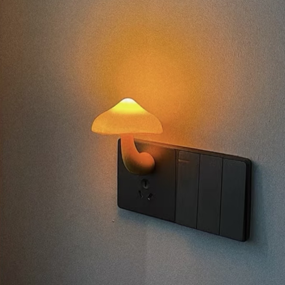 【現貨】小蘑菇 插電式 LED燈 小夜燈 光控感應 氛圍燈