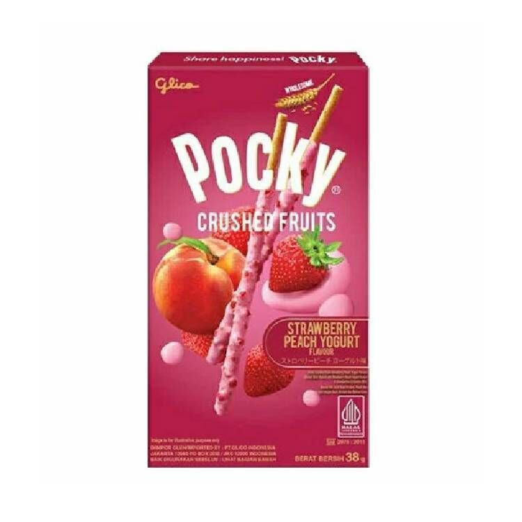 Pocky百奇 草莓果粒蜜桃優格棒