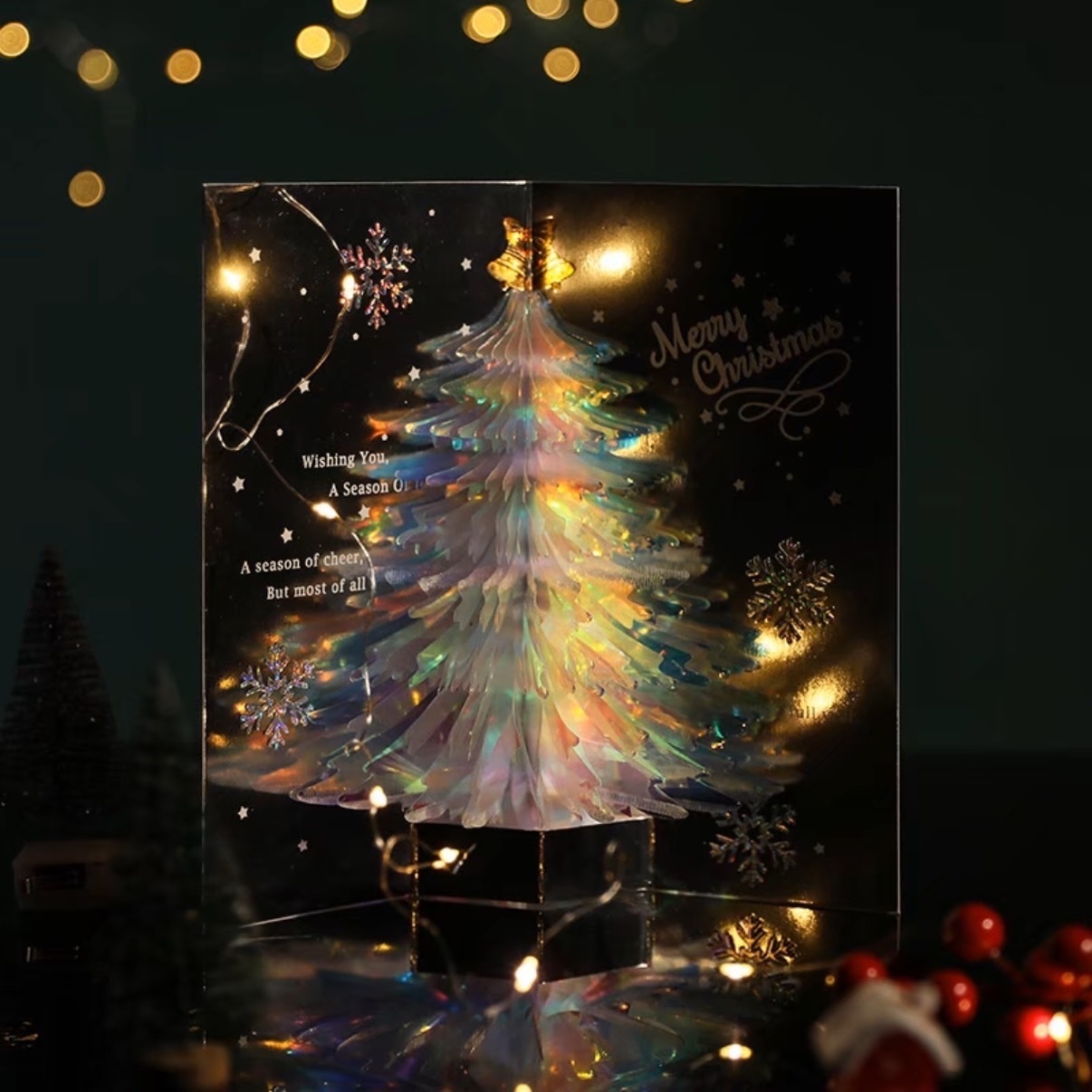 聖誕樹閃閃發光賀卡🎄