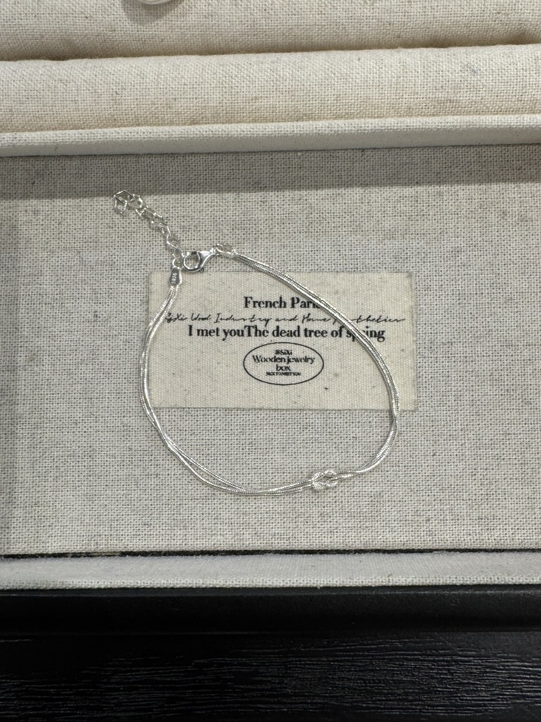 H10 扭結雙鏈-925純銀