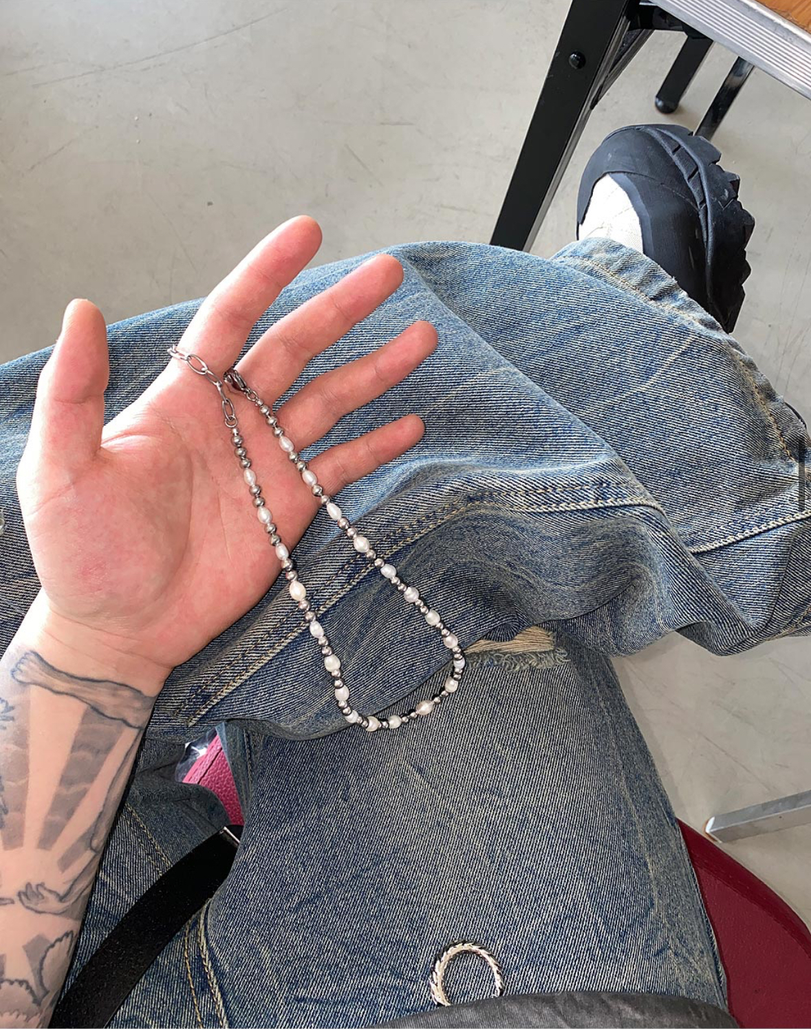 HOLY IN CODE 珍珠混合項鍊