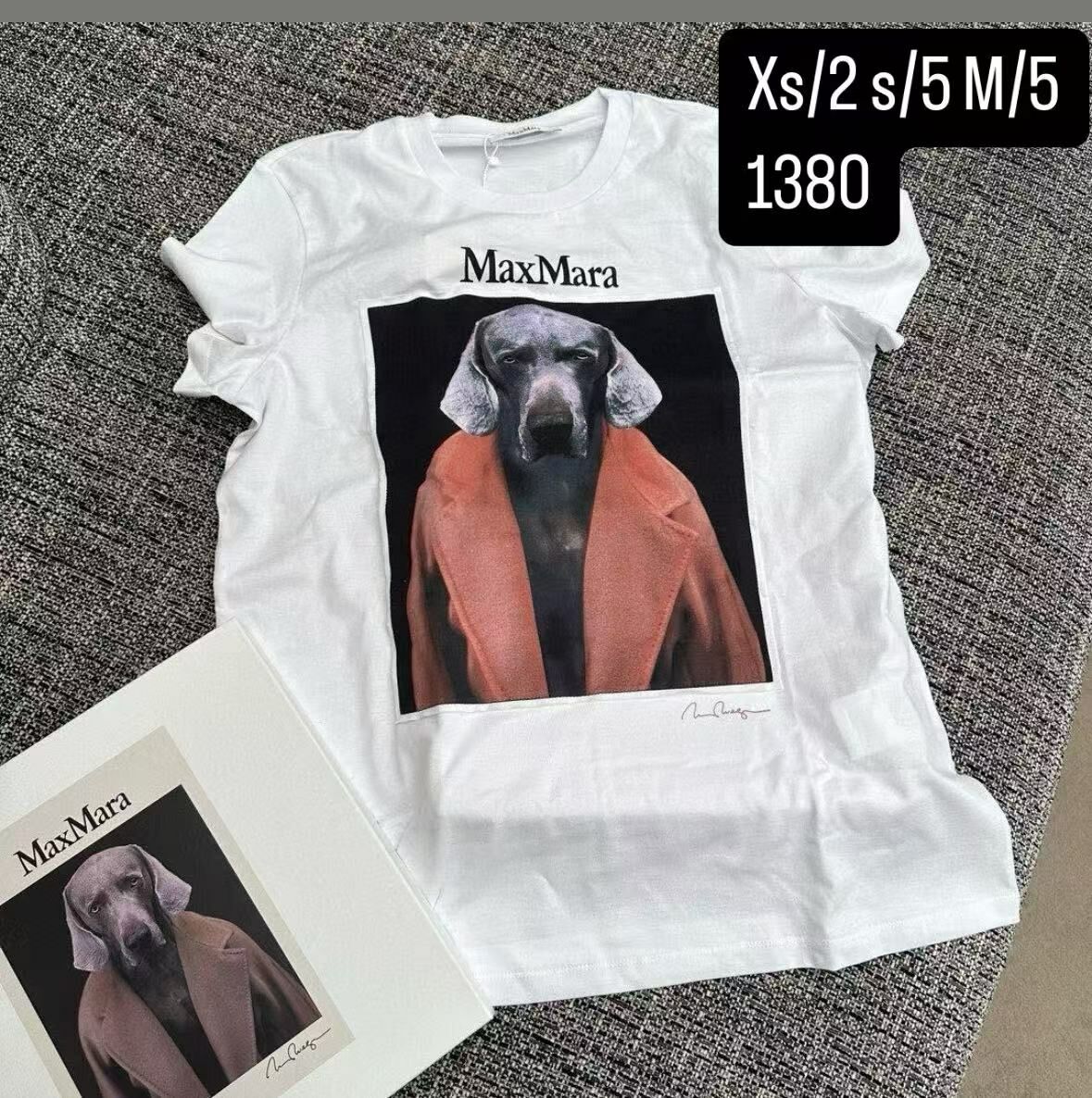 MAX MARA 亮色狗狗TEE -T