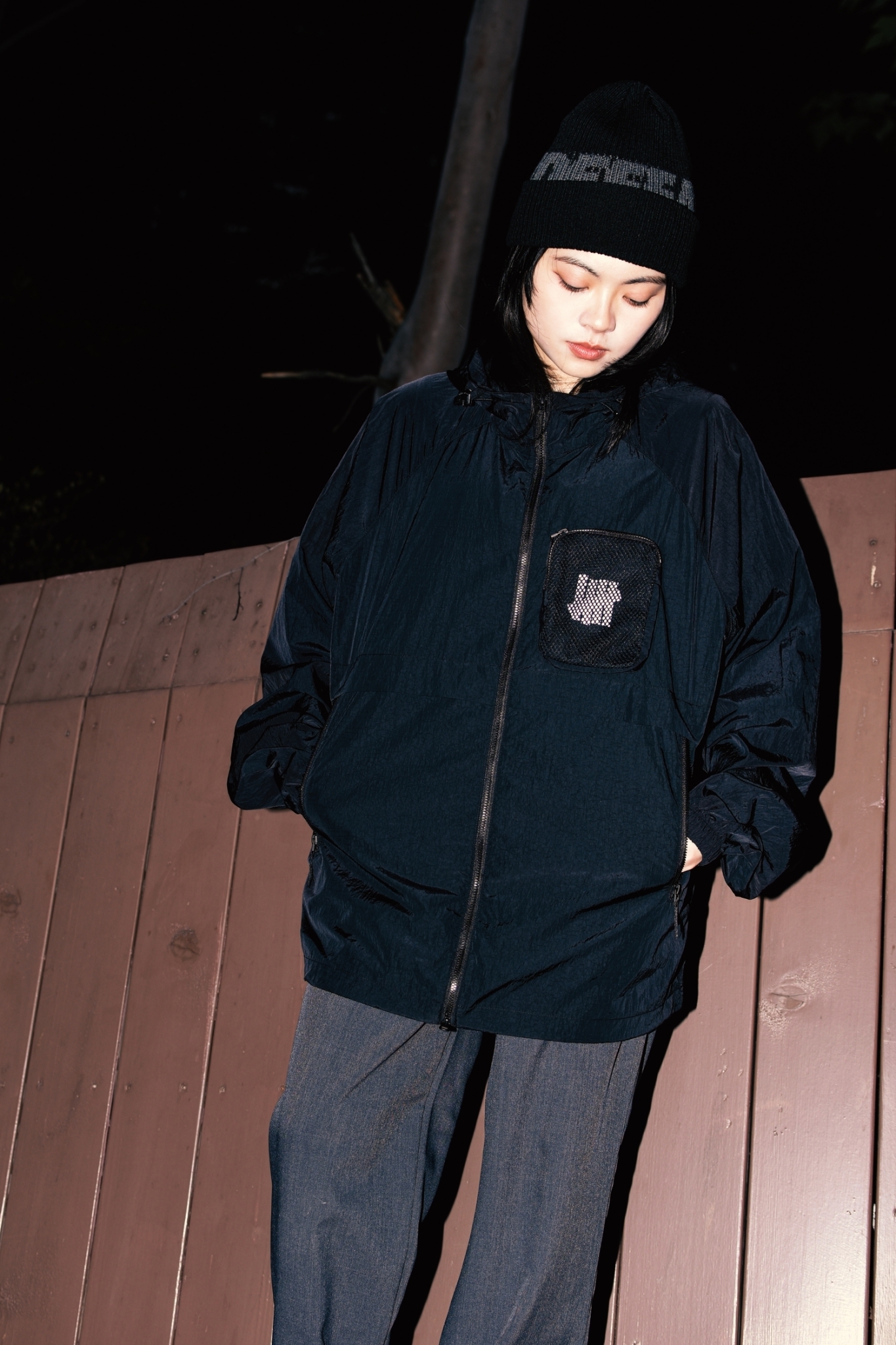 ☆ETW☆【EASY TO WEAR】UNDEFEATED WINDBREAKER JACKET 防風外套 外套 風衣 柵欄  黑色