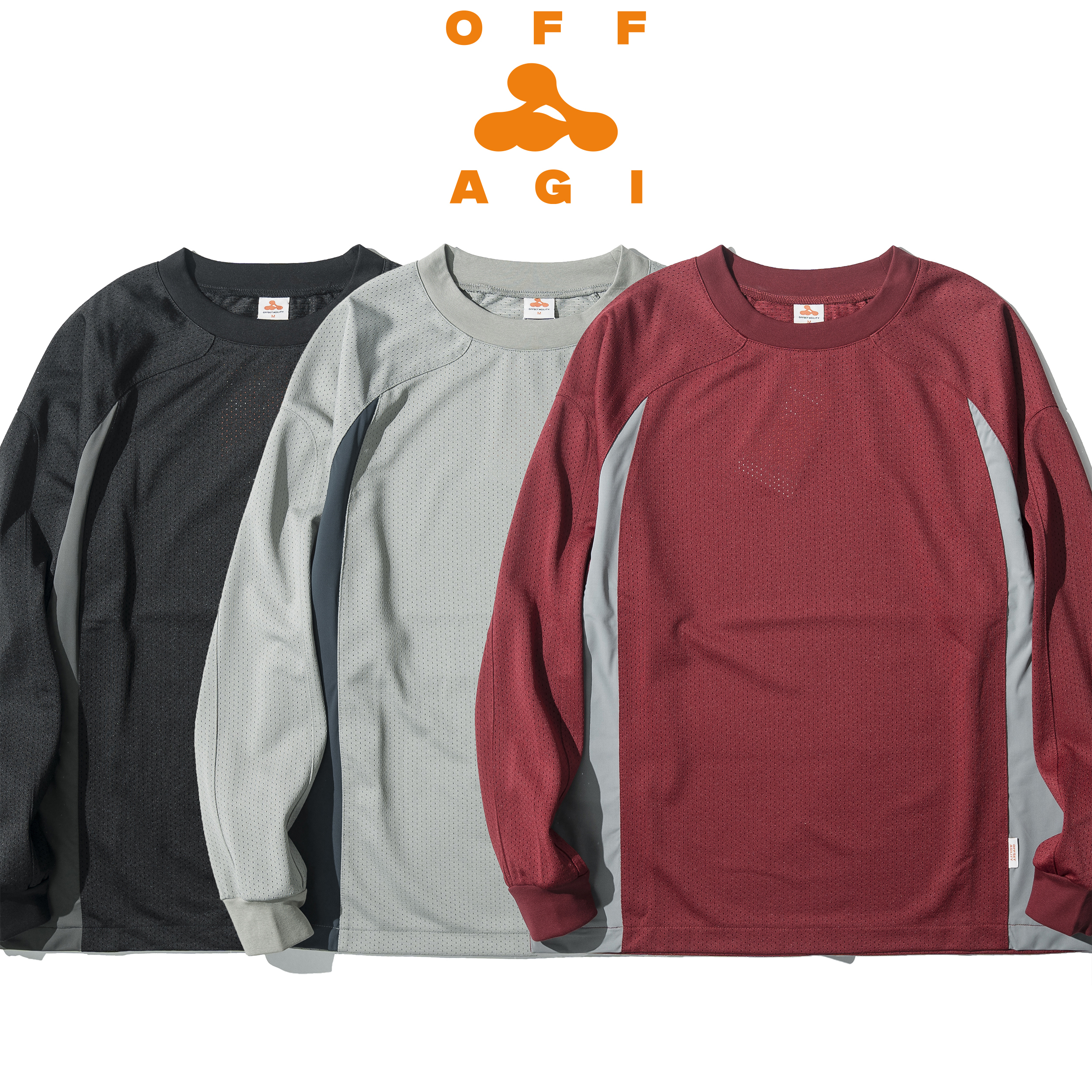 OFFSET x AGILITY / Function LS Tee 剪裁長袖Tee [OF-AG-4]