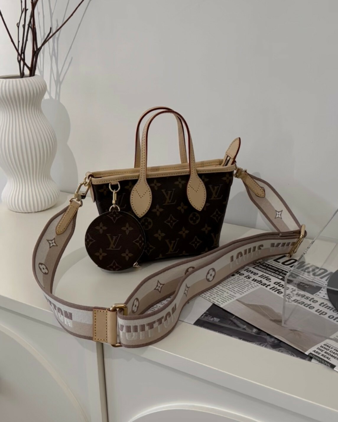 LV｜NEVERFULL BB 奶茶色