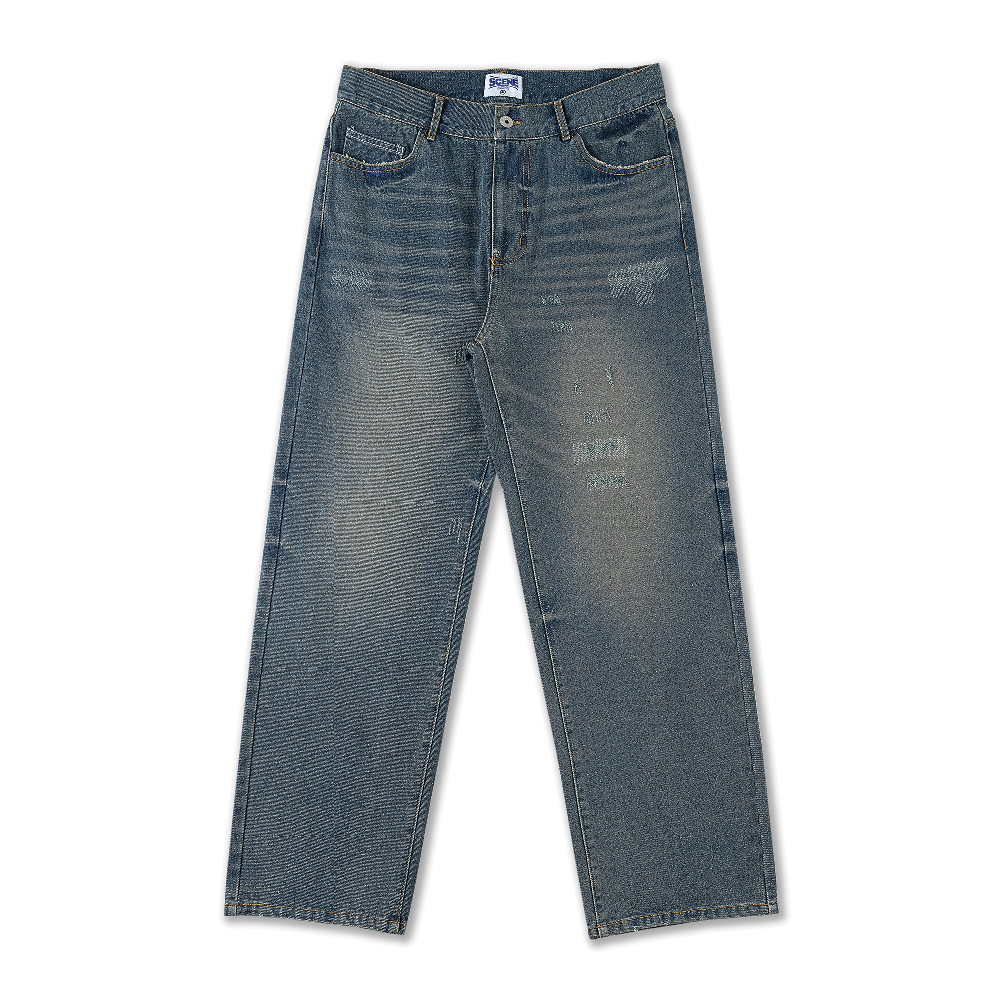 Scene Boys Washed Jeans // Blue