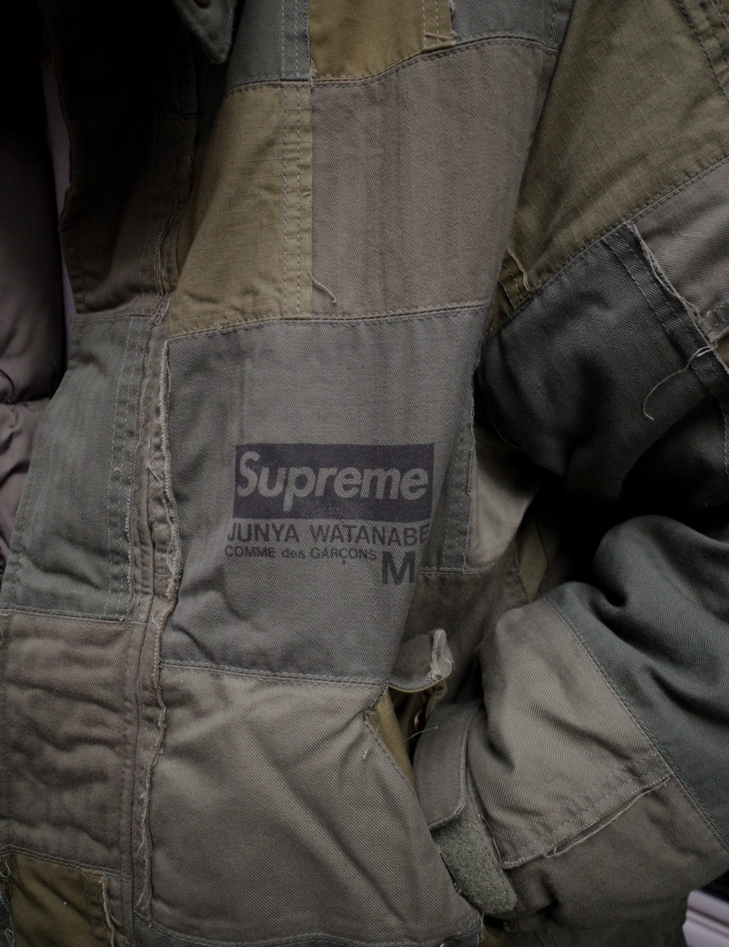Supreme x Junya Watanabe x Comme des Garçons MAN Patchwork Puffy Jacket  綠
