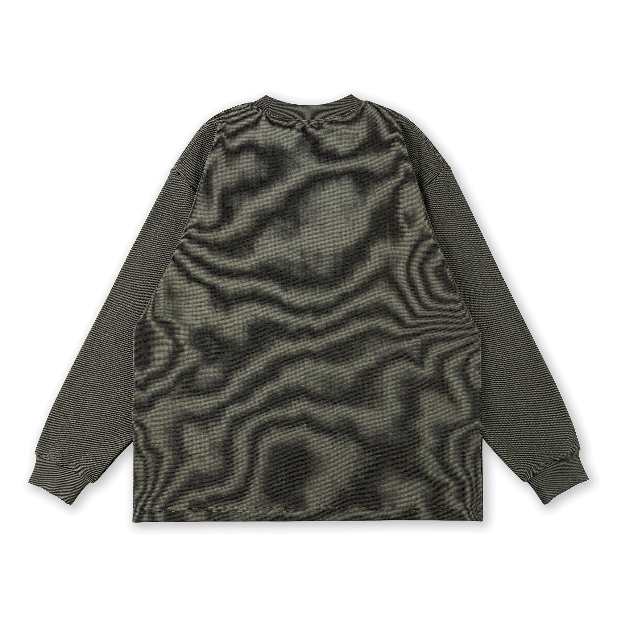 Waffle Long Sleeve  // Dark Grey