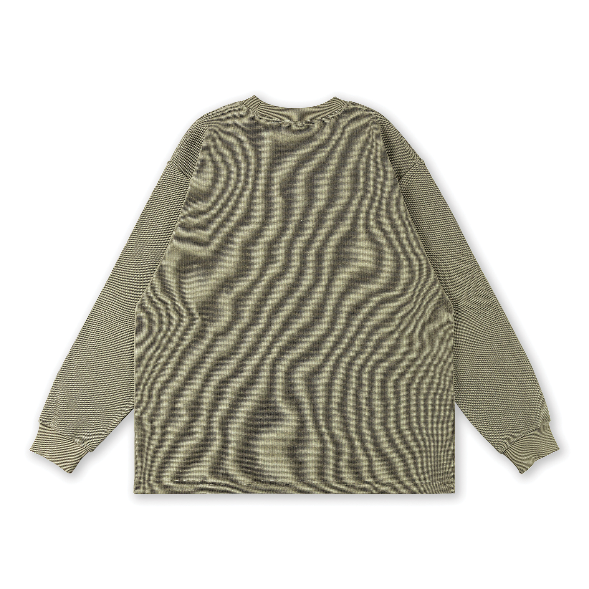 Scene Boys Waffle Long Sleeve // Green