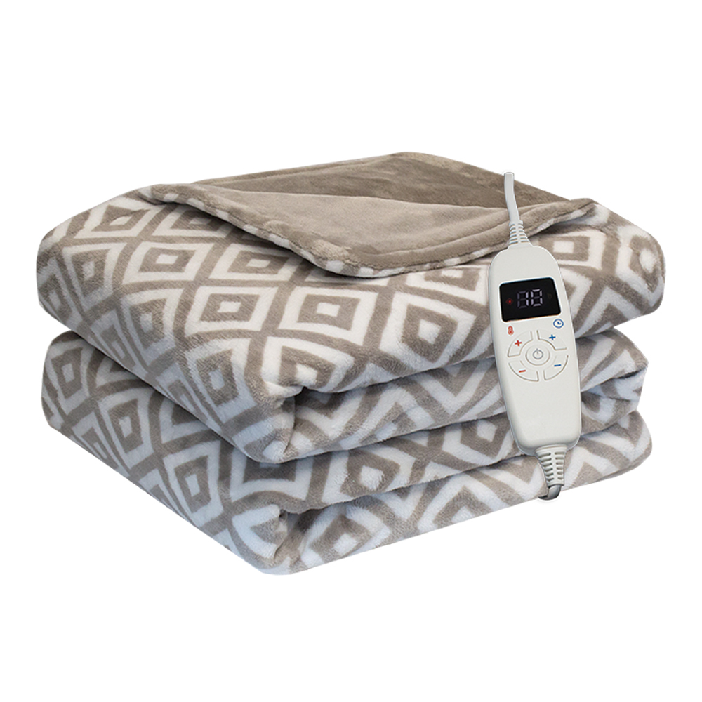 NR-918T披蓋兩用電熱毯(方格米)｜雙人加大尺寸
