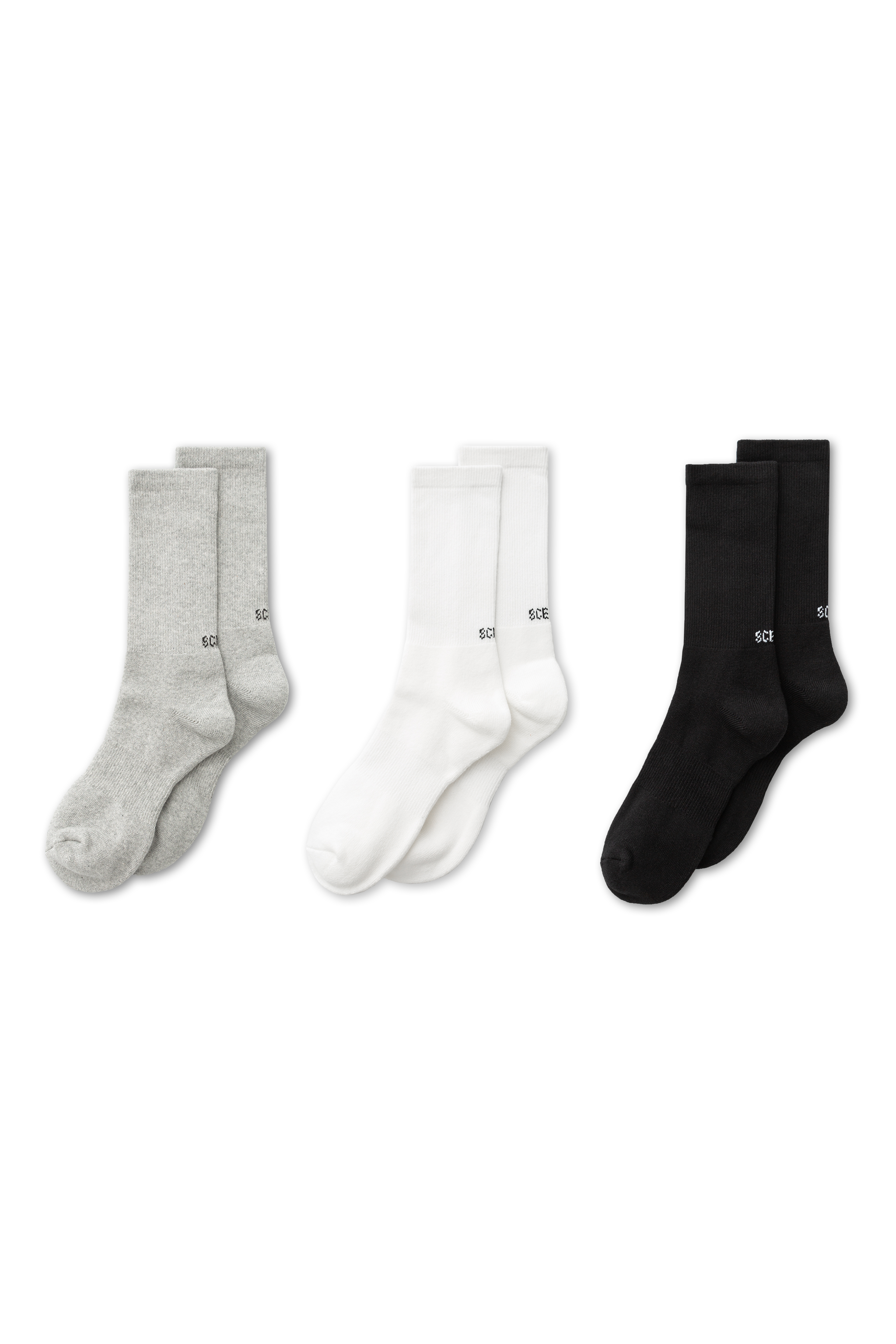 Sock // White & Grey & Black