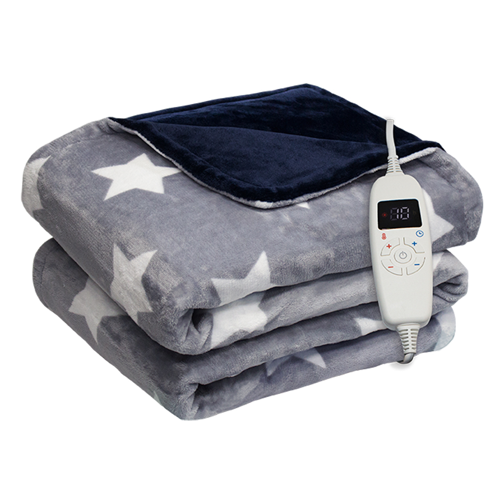NR-852T披蓋兩用電熱毯(星空藍)｜雙人加大尺寸