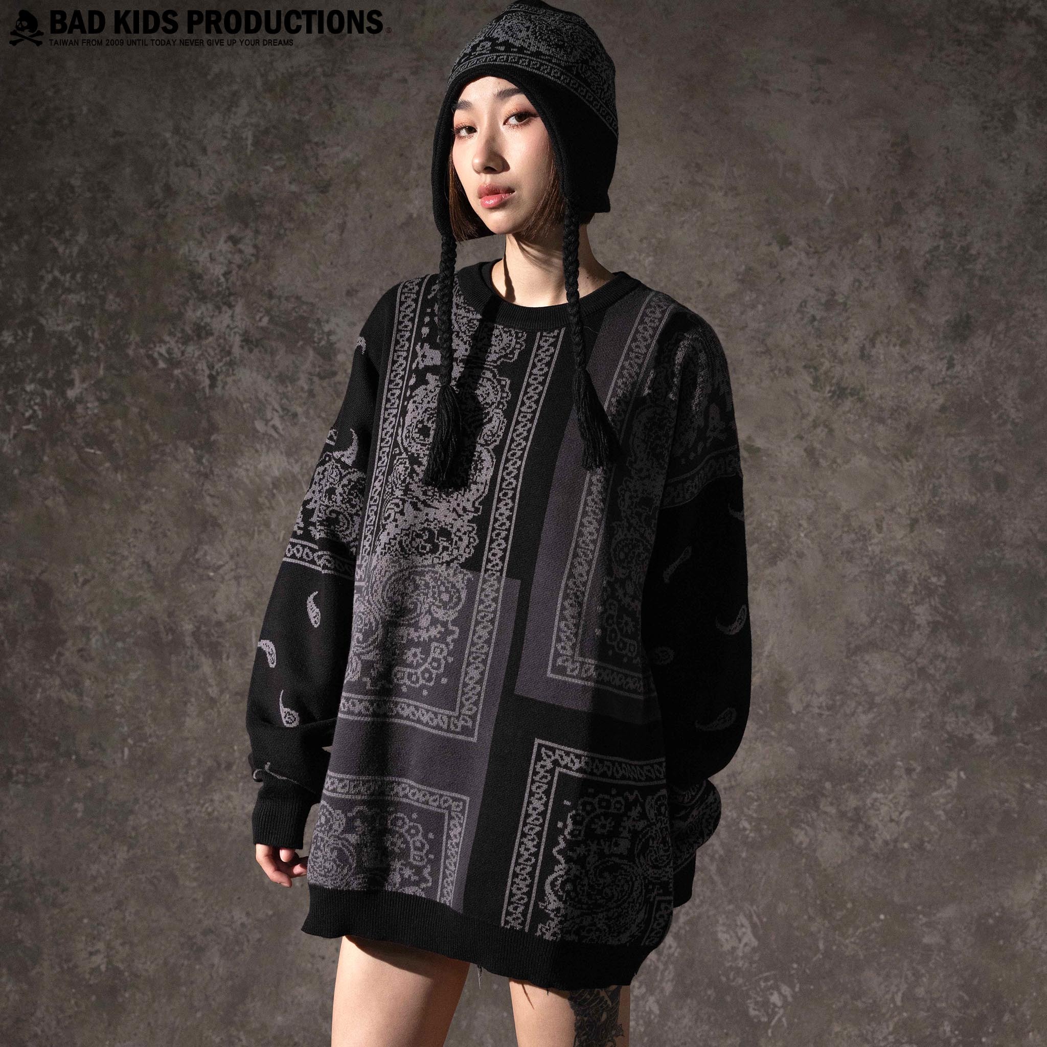 BAD KIDS 惡童 24A/W Paisle Sweater (變形蟲毛衣)