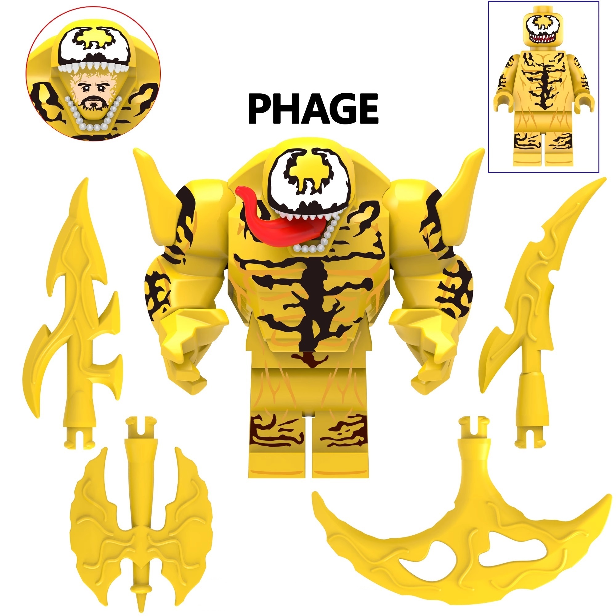 Phage Venom DC SuperHeroes Minifigures Minifigs fit Lego AF332