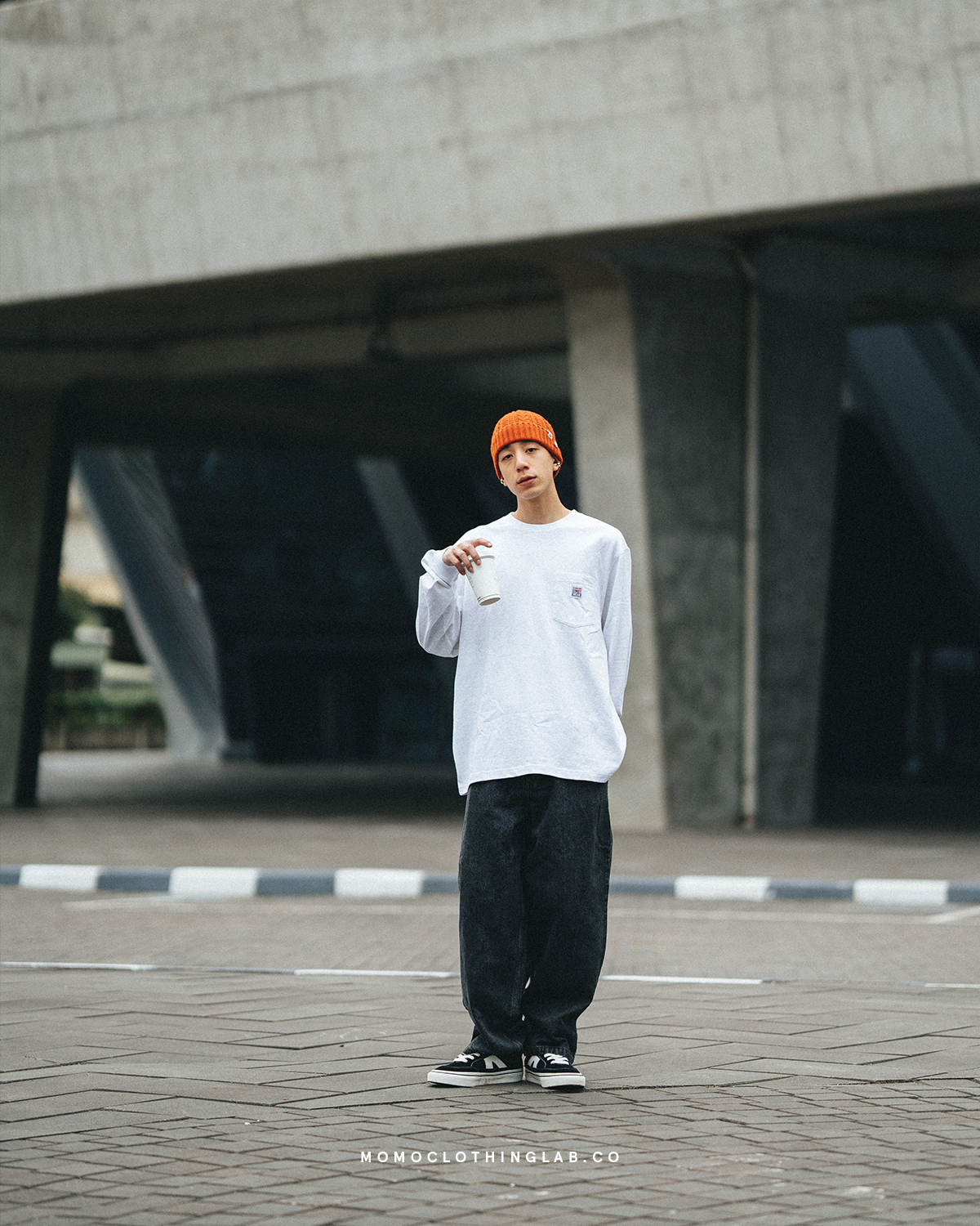Vision Street Wear 經典字母印花口袋長袖T恤 3色