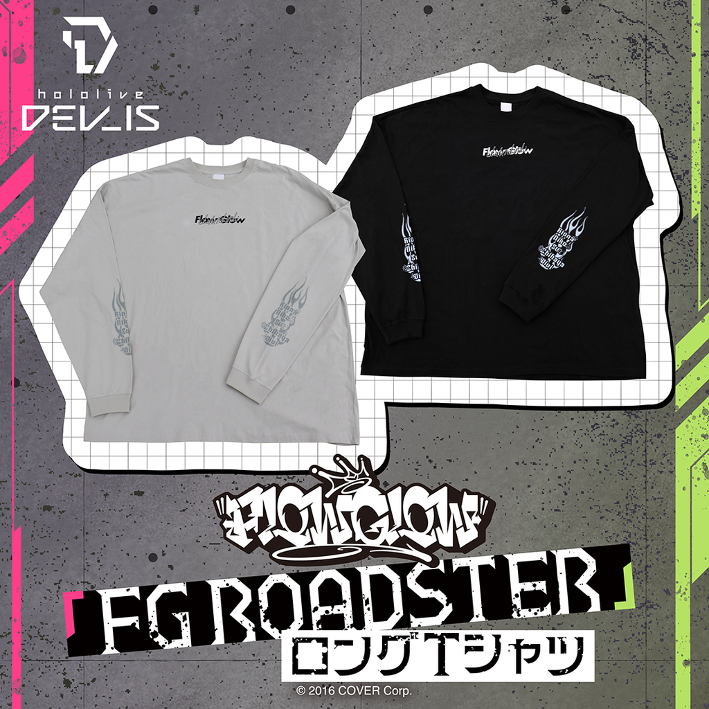 「官品代購」Hololive FLOW GLOW 「FG ROADSTER」長袖 T-Shirt