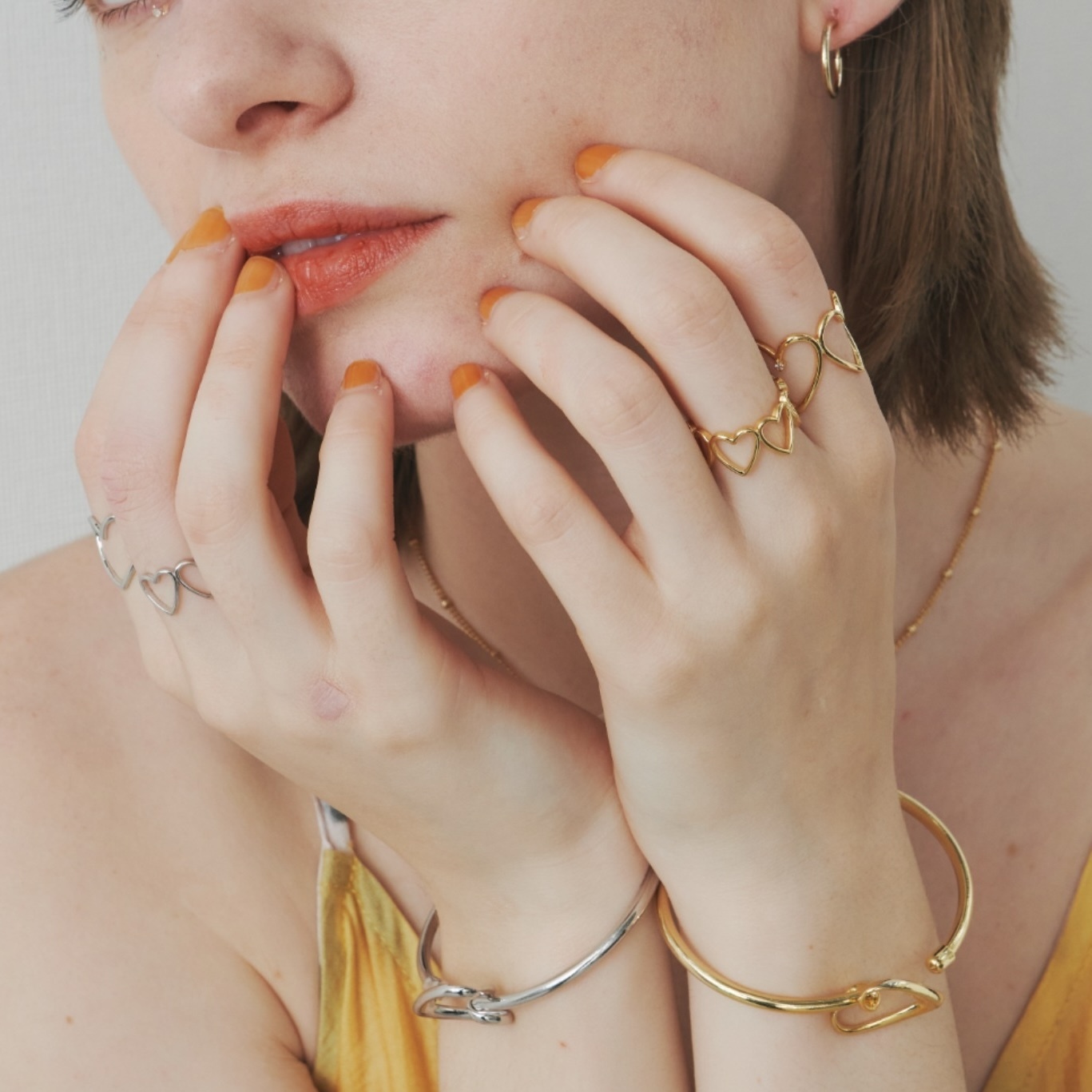 大小愛心戒指 2色