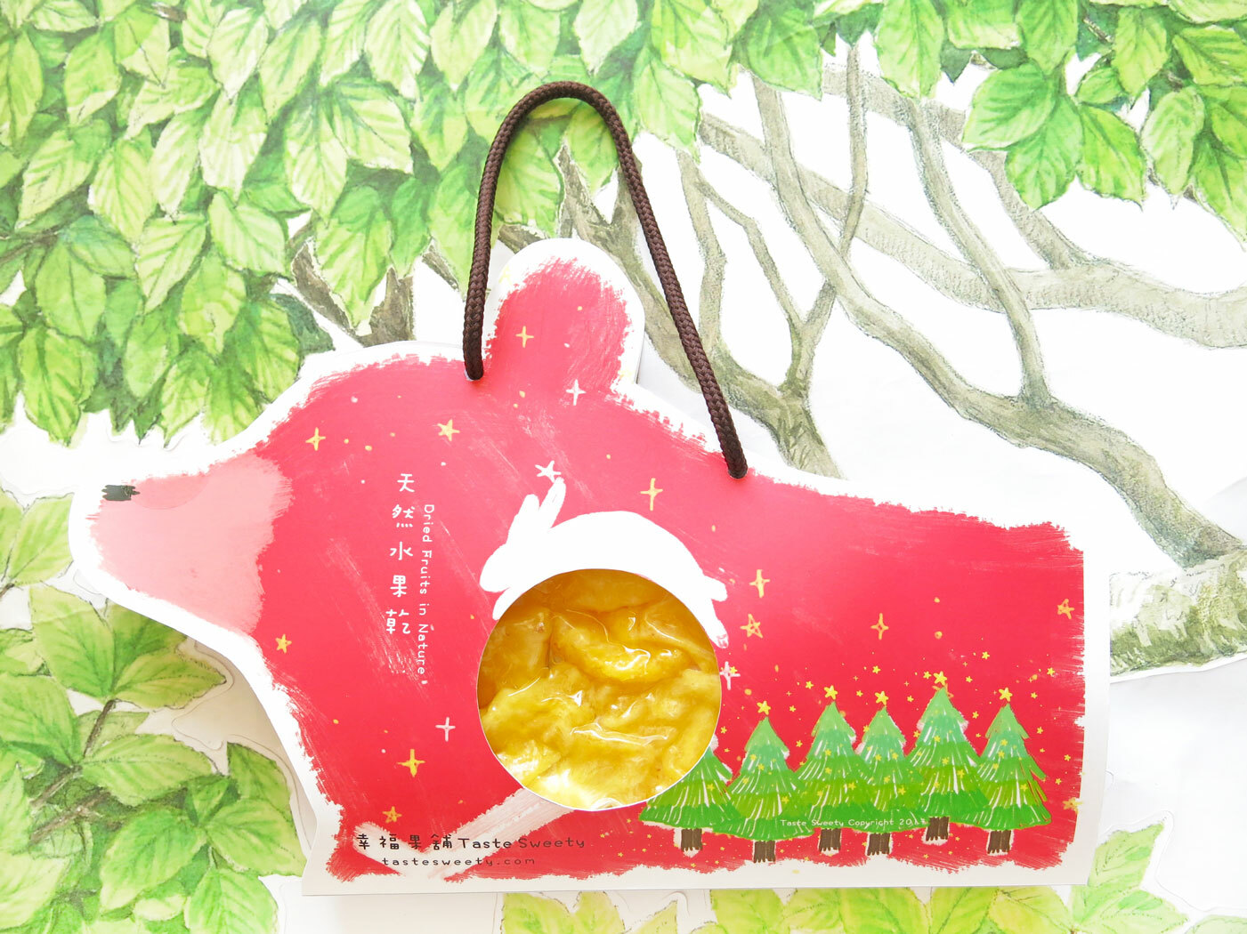 聖誕熊手提造型水果乾