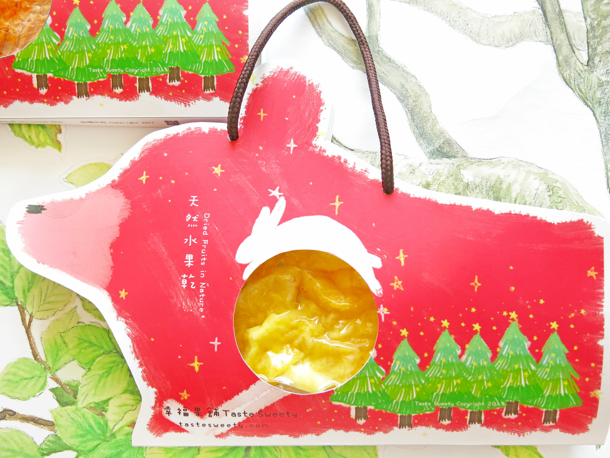 聖誕熊手提造型水果乾