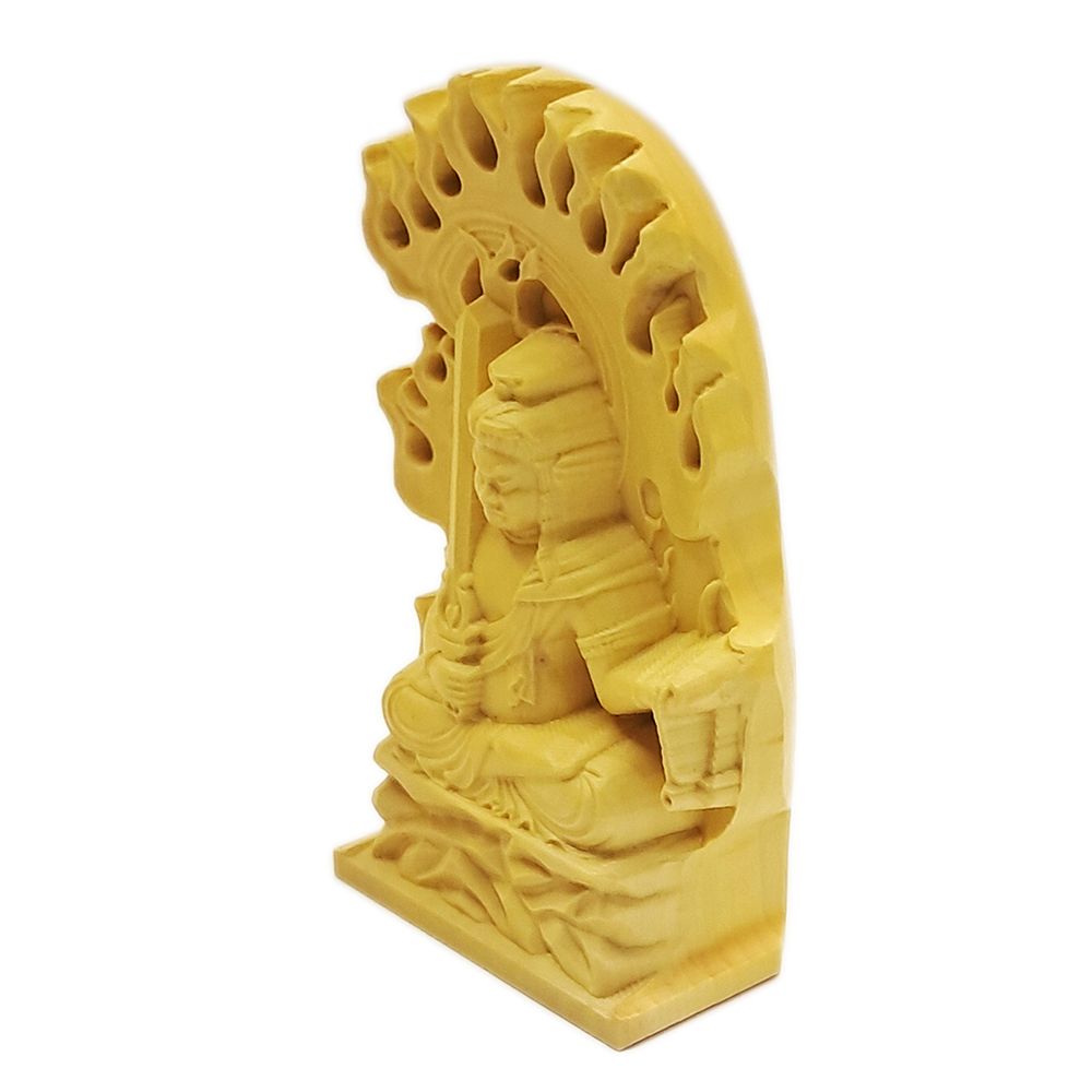 不動明王{黃楊木}7公分【十方】153995