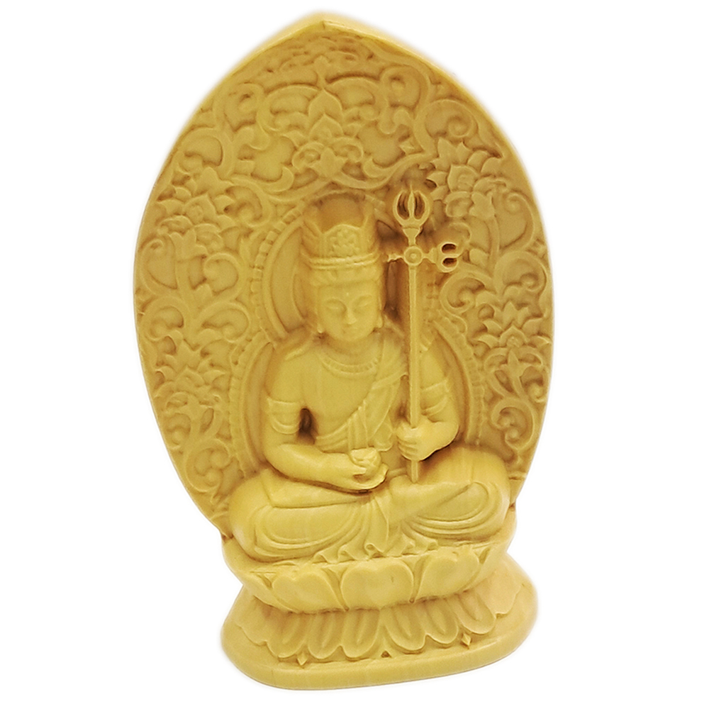 虛空藏菩薩{黃楊木}7公分【十方】153996