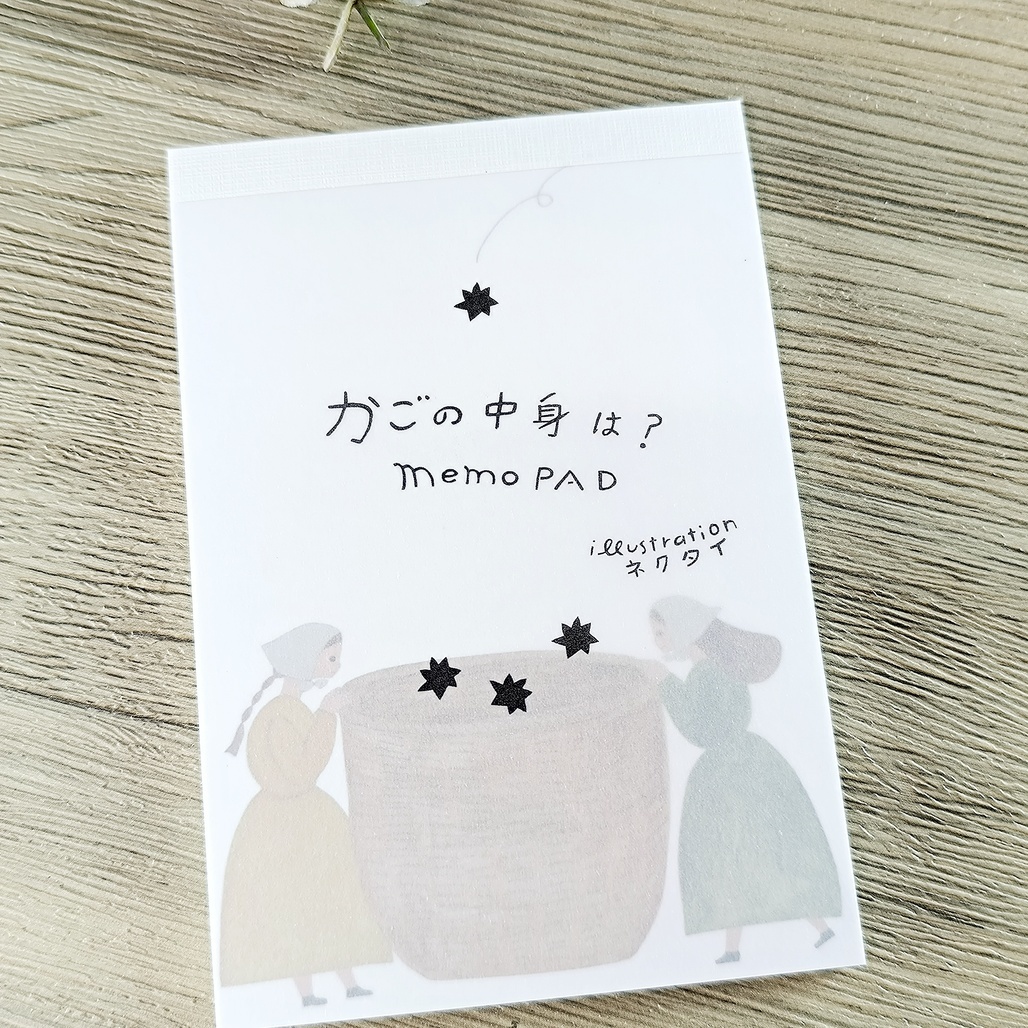 日本Necktie．便條紙本 Memo Pad 籃子裡有什麼？ <整本/分裝>