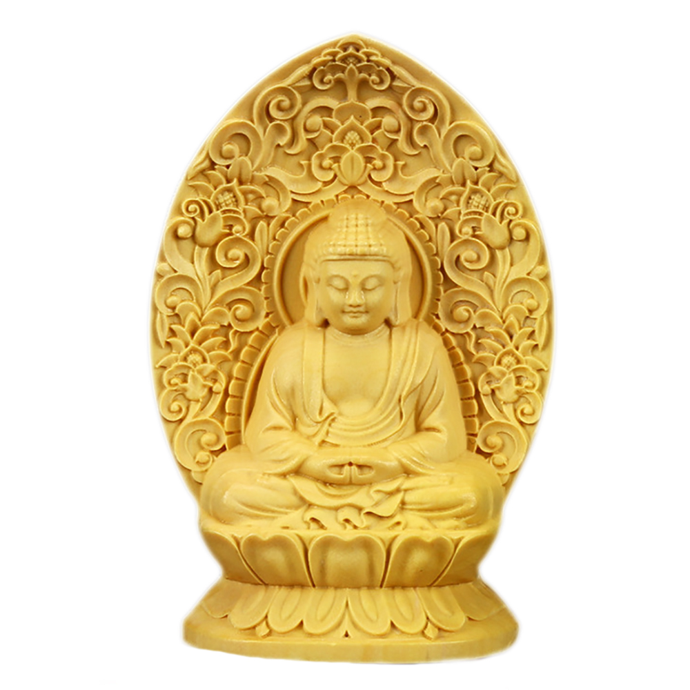 阿彌陀佛{黃楊木}7公分【十方】153997