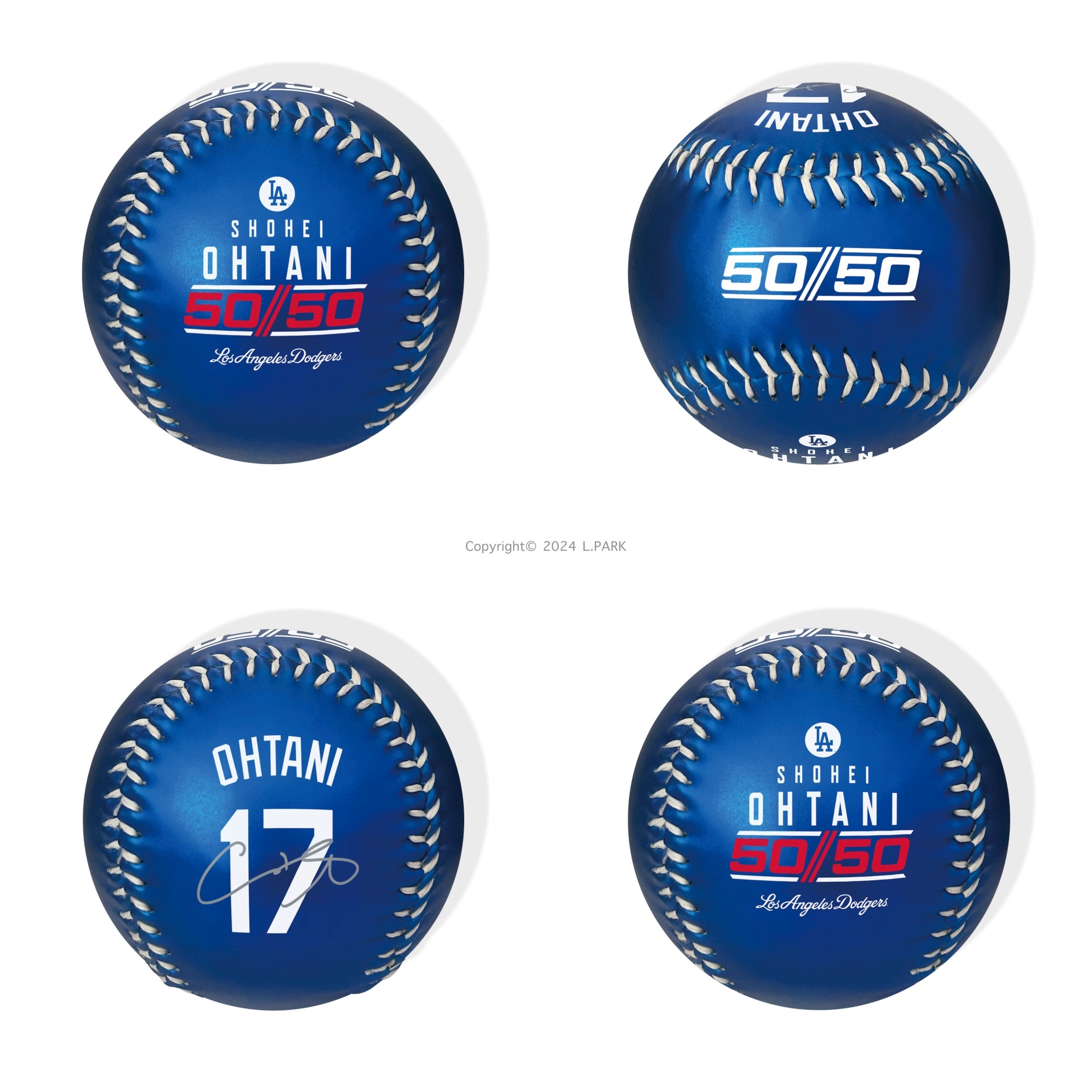 Los Angeles Dodgers - Shohei Ohtani Rawlings 50/50 Club Commemorative Baseball