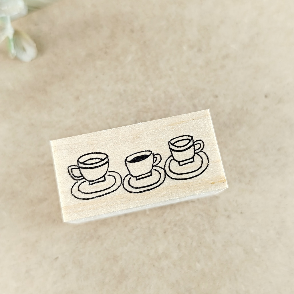 日本Necktie．20x40mm長形木頭印章 九款