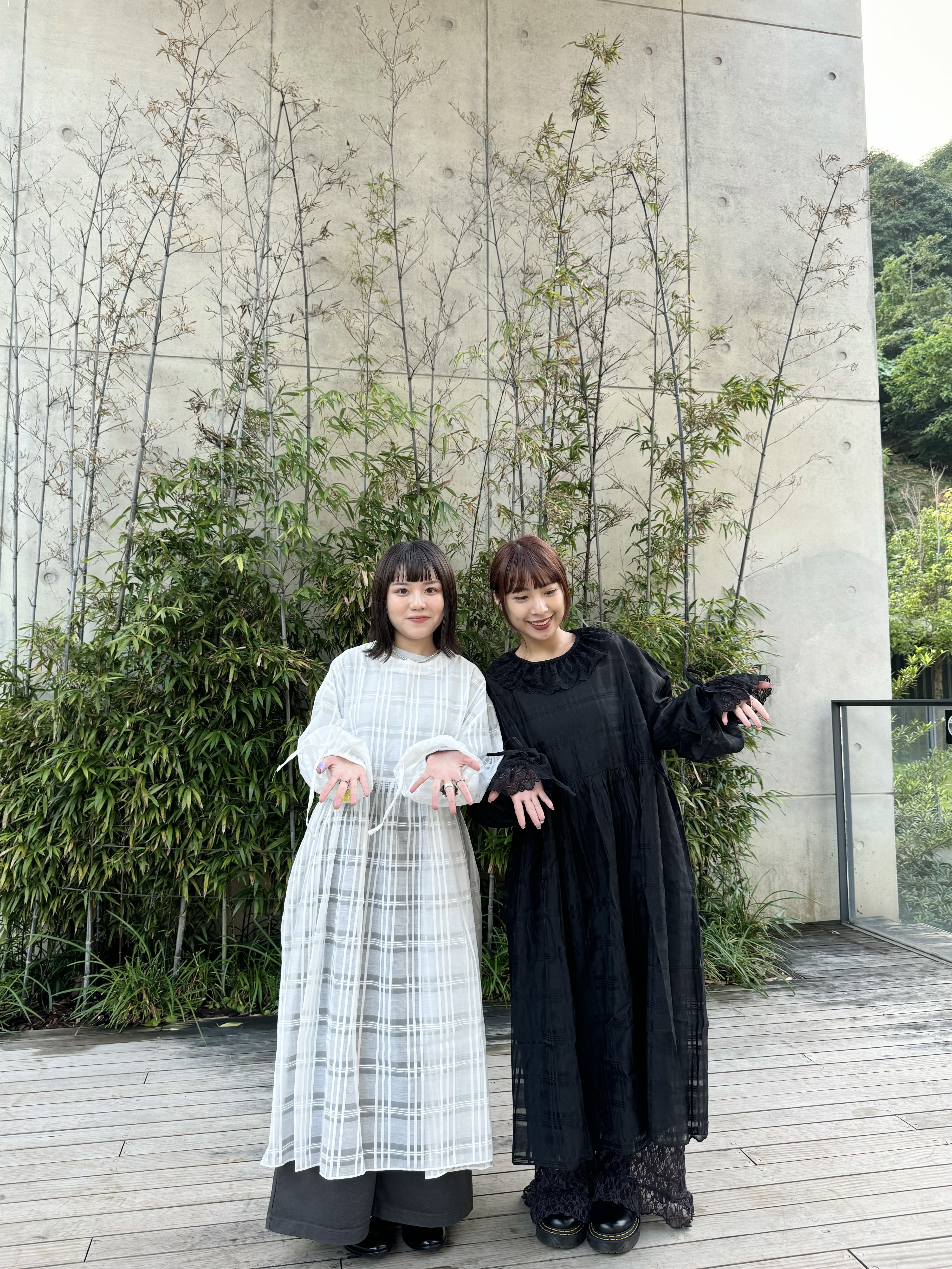 Vol.93 訂製款 靚格泡泡袖長layer( Black )