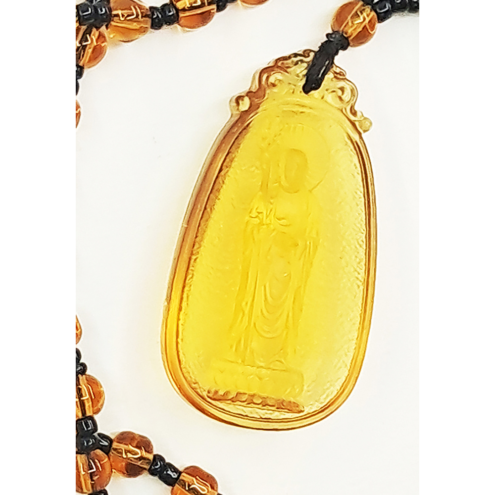 地藏王菩薩{立姿} 琉璃水晶項鍊【十方】154017