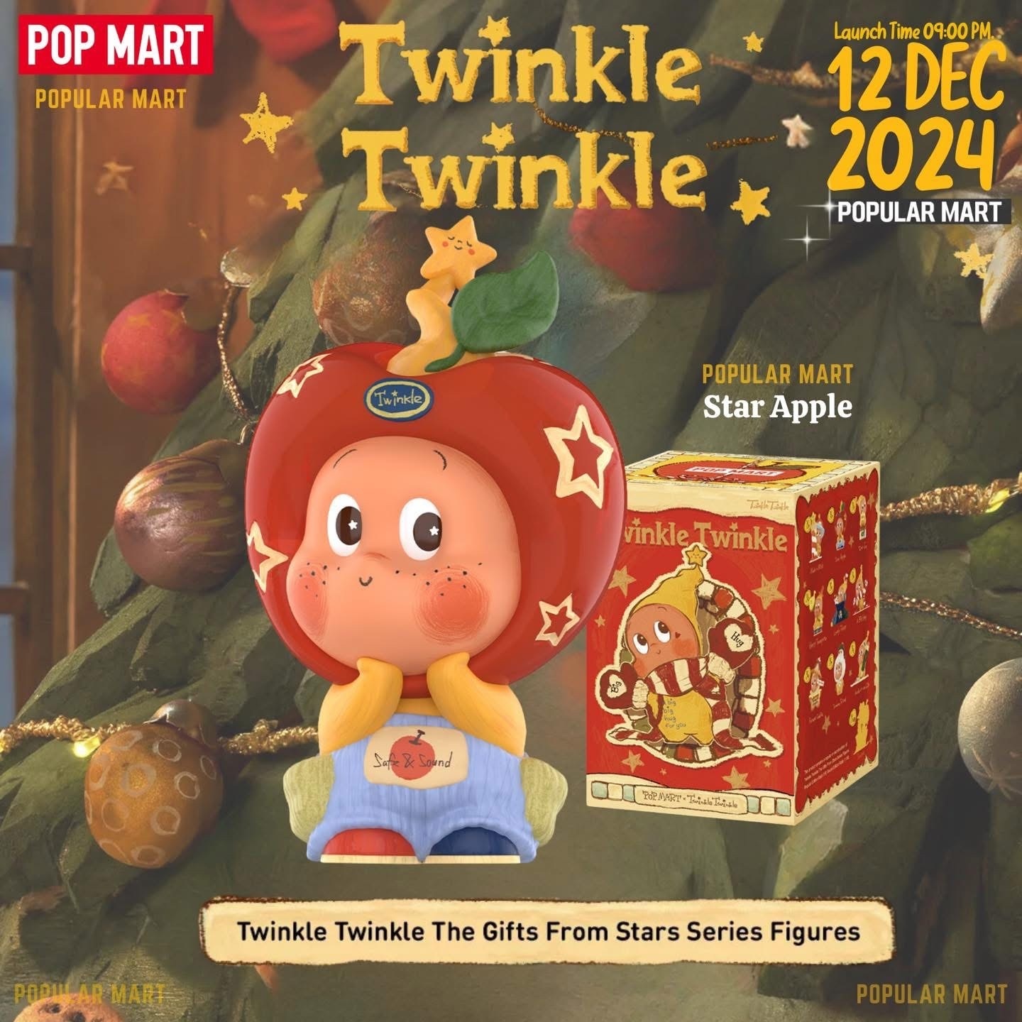 POP MART 泡泡瑪特 POPMART 聖誕節 耶誕節 WE ARE TWINKLE TWINKLE  來自星星的禮物 我們都是星星人系列手辦 盲盒 玩具公仔