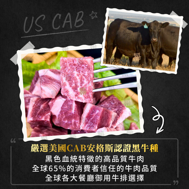 嚴選美國CAB安格斯認證黑牛種