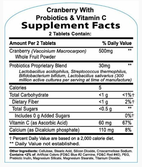 21st Century 蔓越莓益生菌+維他命C 120粒