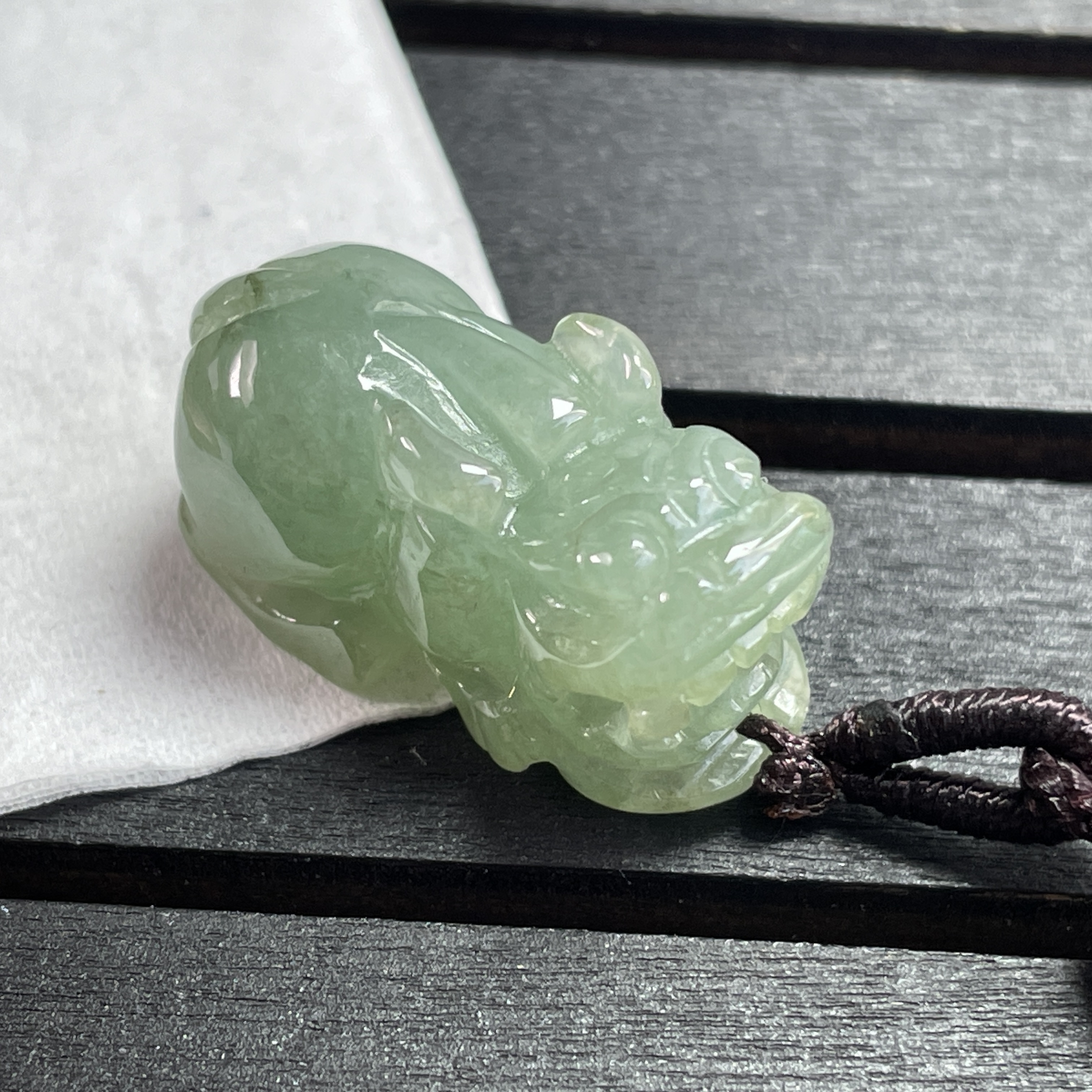翡翠冰綠小貔貅,天然翡翠A玉, 緬甸玉, Jade, Jadeite