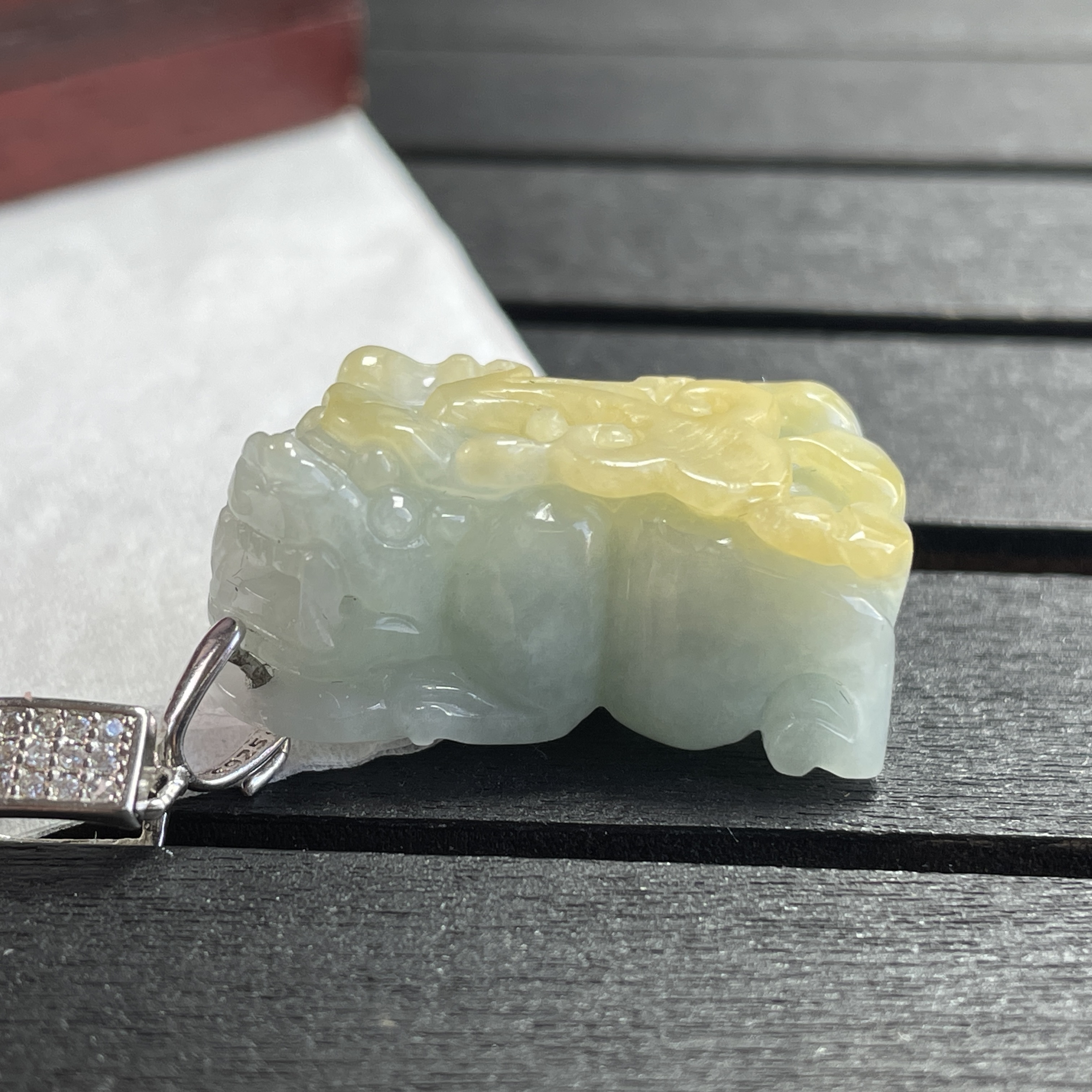 翡翠俏色小貔貅吊墜,天然翡翠A玉, 緬甸玉, Jade, Jadeite