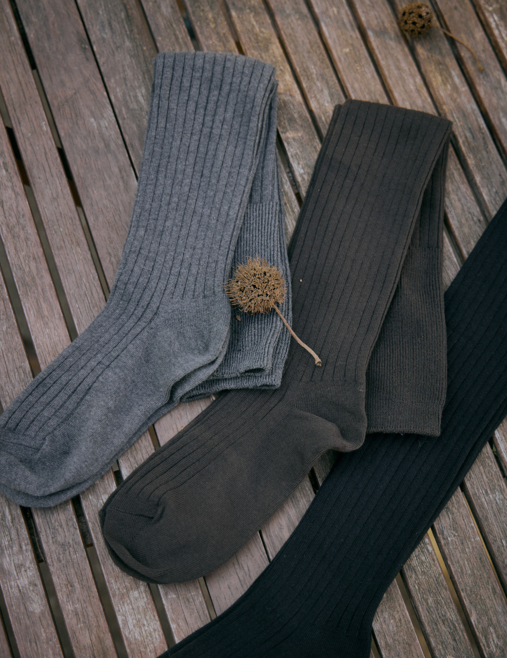 保暖高筒過膝襪（3色）