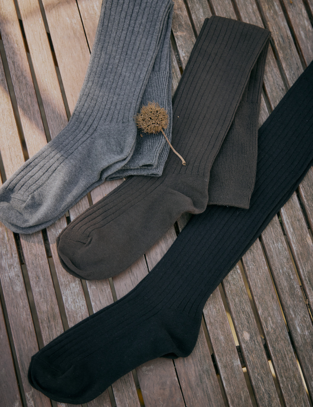 保暖高筒過膝襪（3色）