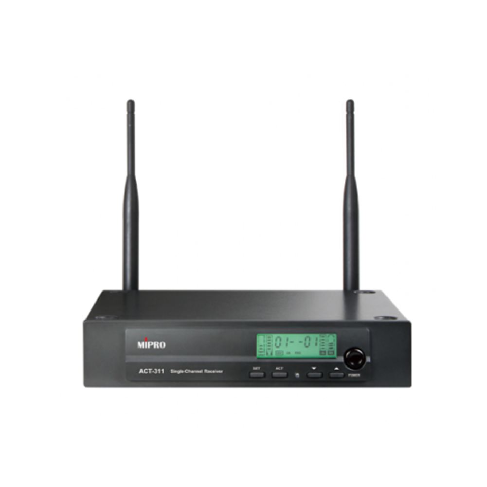 MIPRO Mipro / ACT311系列 半U 1CH模組化自動選訊無線麥克風系統(ACT-311/ACT-32H) 第 3 張圖片｜三峽麥克風