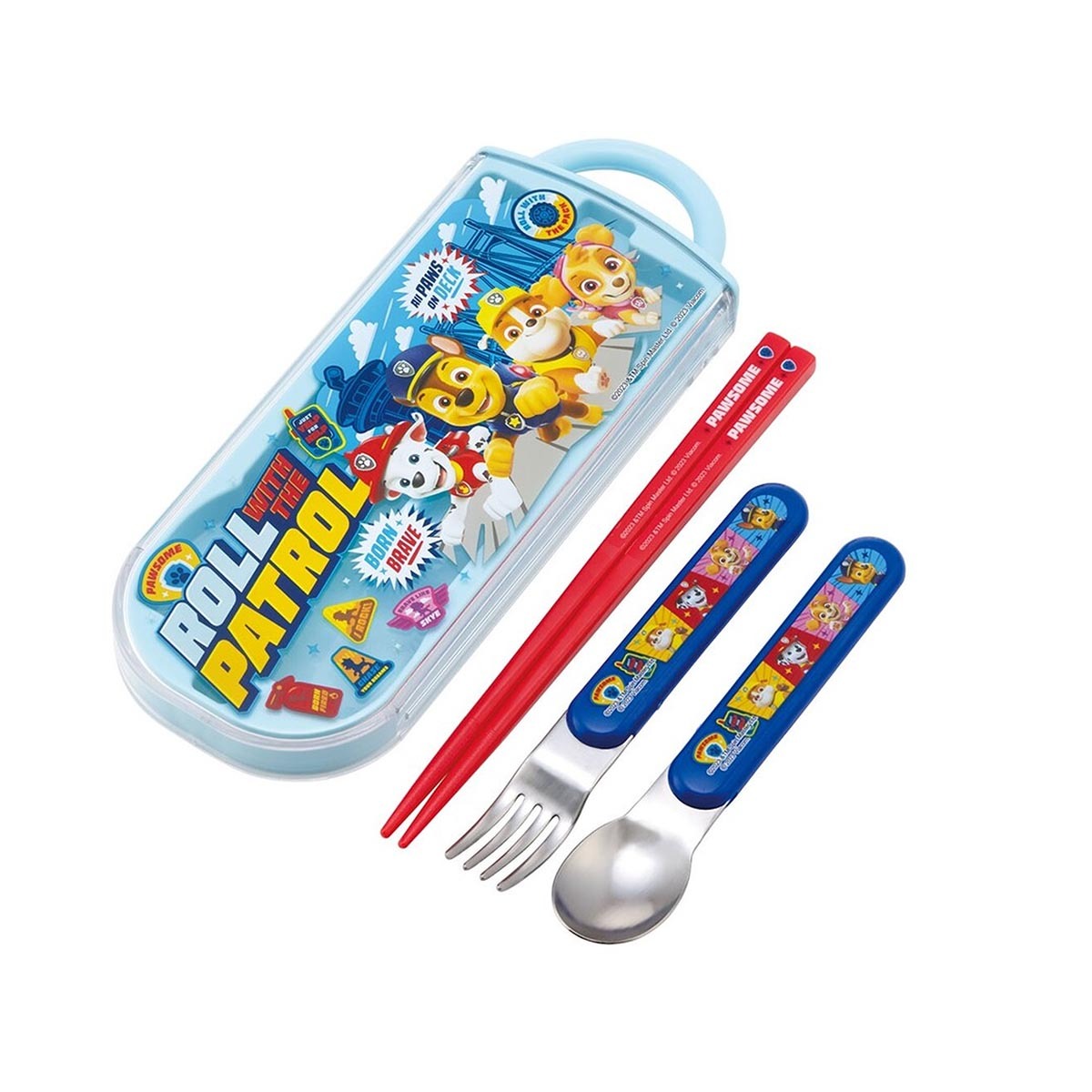 日本品牌 Skater 汪汪隊 筷子更叉子連盒 -TACC2AG