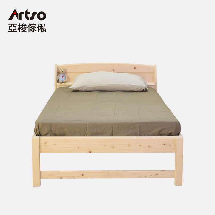 【Artso亞梭傢俬】日本無垢檜木單人床(兒童/成人)