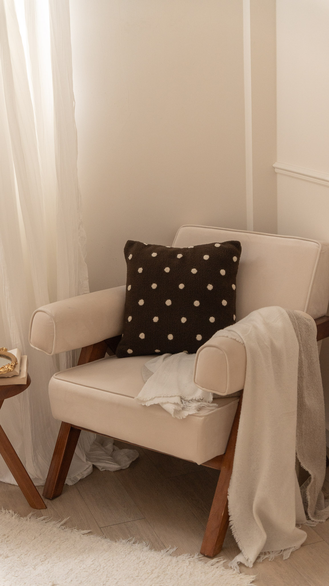 焦糖奶茶色抱枕套