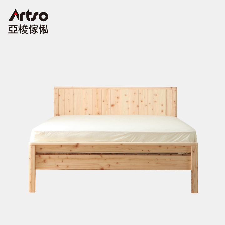 【Artso亞梭傢俬】日本無垢檜木QUEEN雙人床