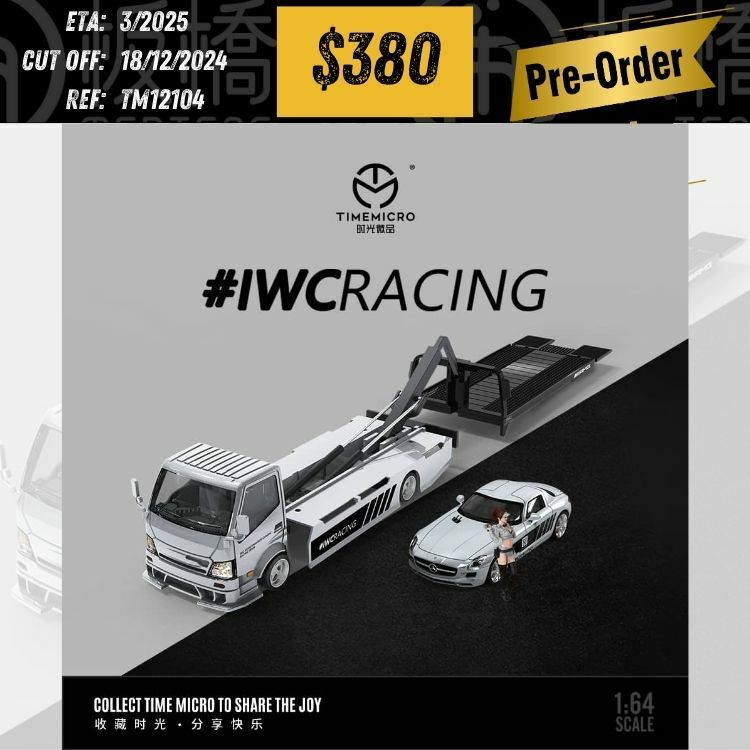 PO-$380 * TIME MICRO * 1:64 IWC RACING SET(SLS + FIGURE + H300) [OD10/12]