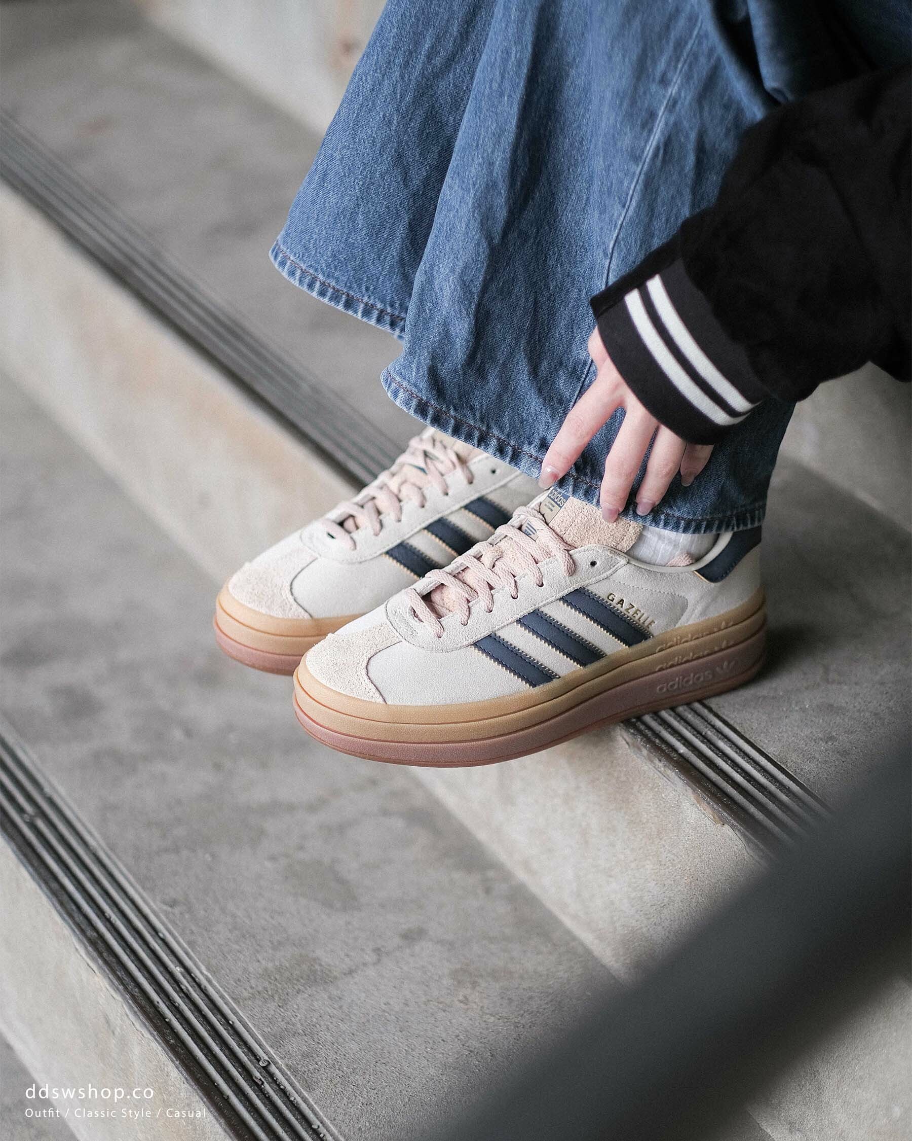 "調貨" Adidas Gazelle BOLD 米藍色 JQ5126